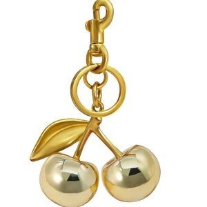 Gold cherry charm